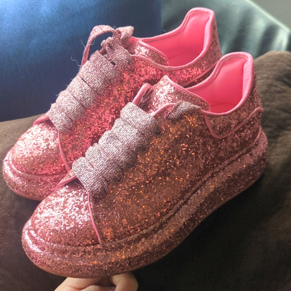 Alexander McQueen sparkle shoes